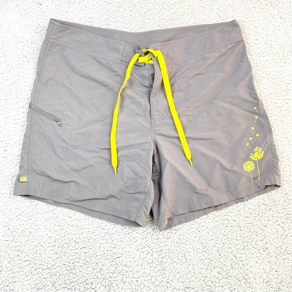 Kokatat Gray Nylon Swim Board Shorts Women’s Size M Good Condition